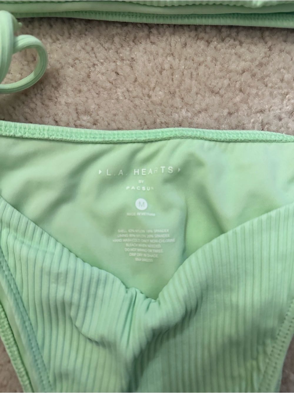 LA Hearts By Pacsun Bathing Suit- Light Green - Picture 3 of 4